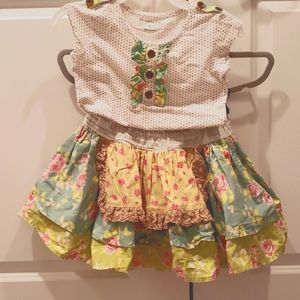 *EUC* 2pc set super twirly skirt+top